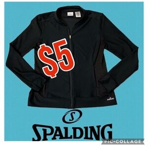 $5 item/Spalding long sleeve zip lightweight Jacket